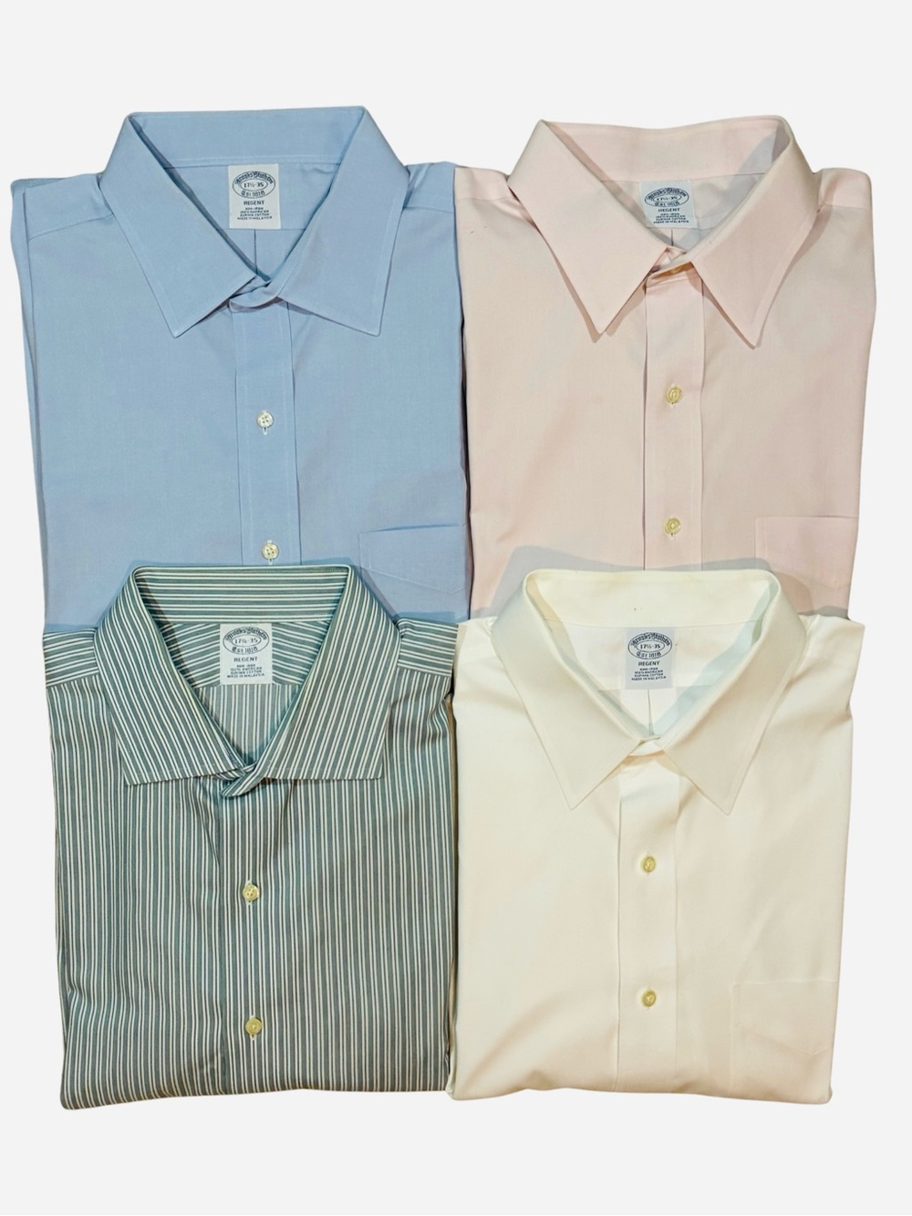 Lot of 4, Men’s (17 1/2 - 35) Long Sleeve Dress Shirts